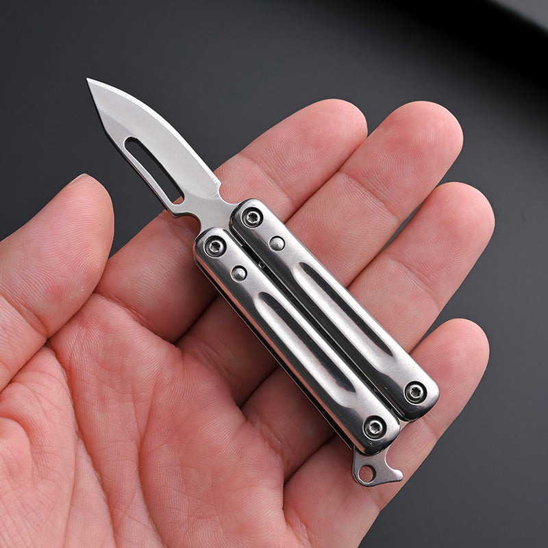 🔪Mini Stainless Steel Butterfly Trainer Knife