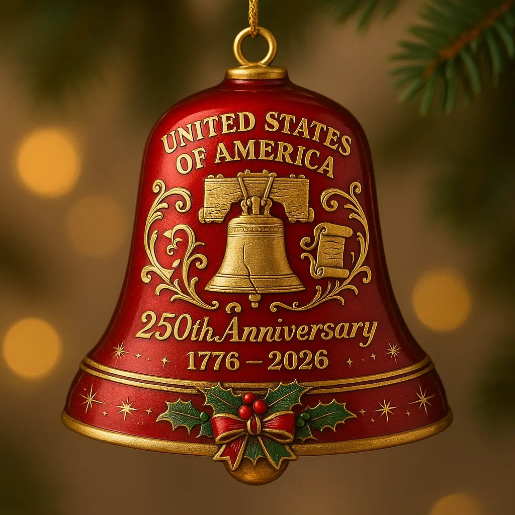 🎉🔔United States 250th Anniversary Bell Ornament