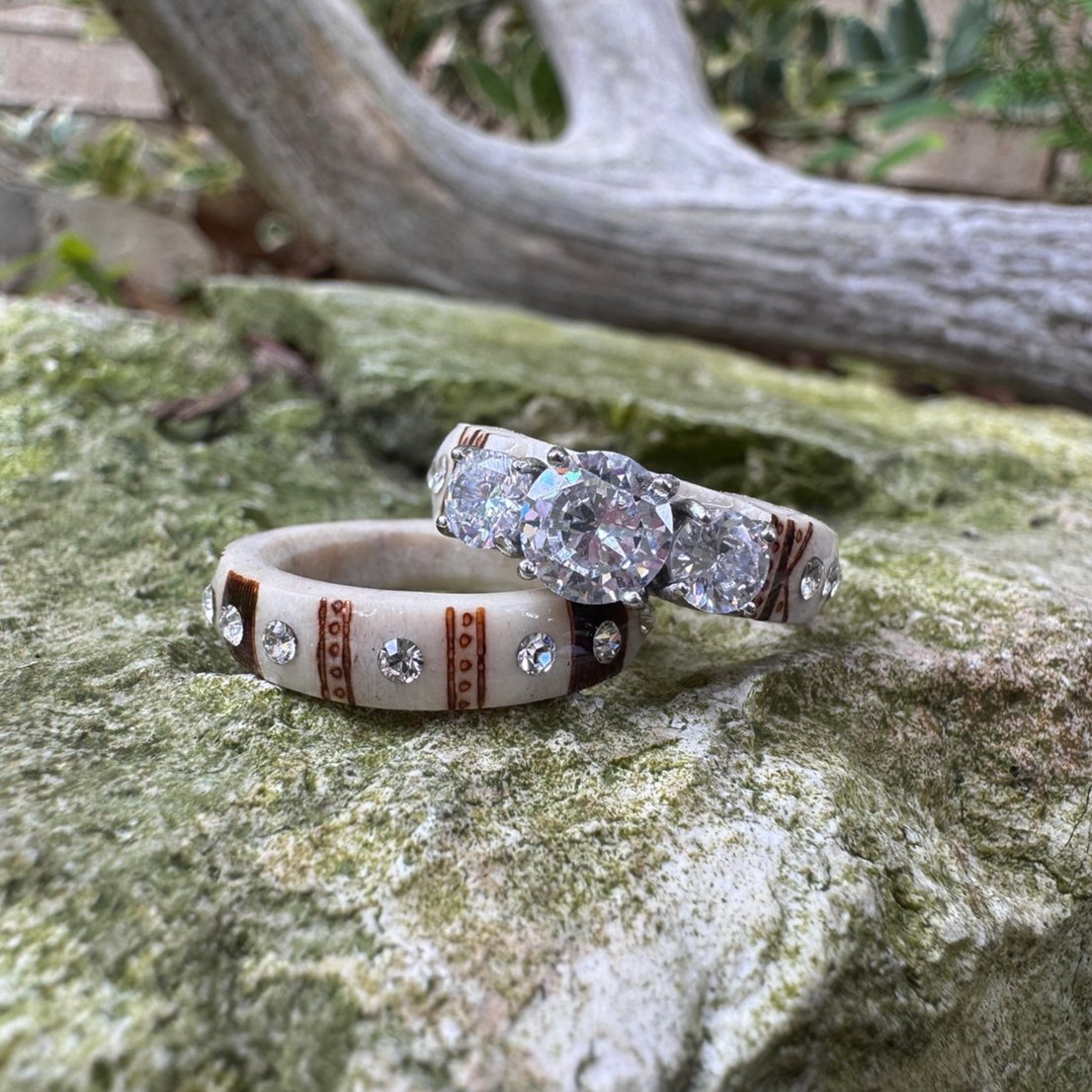 🔥LAST DAY 49% OFF💍Hand Carved Antler Ring🌏Made From Natural Shed Antlers