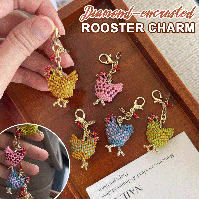 🔥🐥 Handmade Beaded Little Chicken Charm