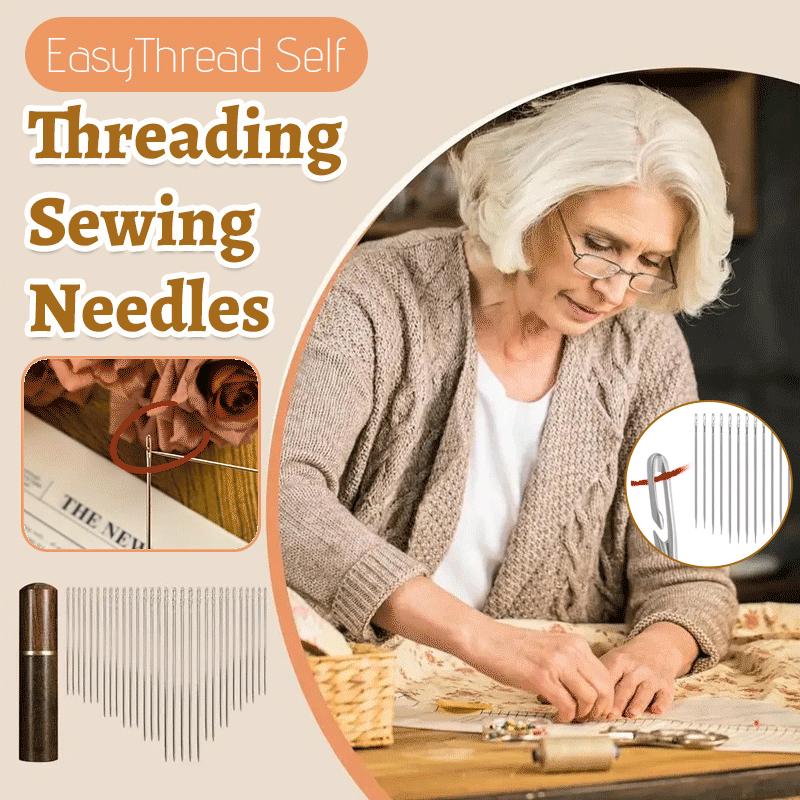 🔥EasyThread Self-Threading Sewing Needles