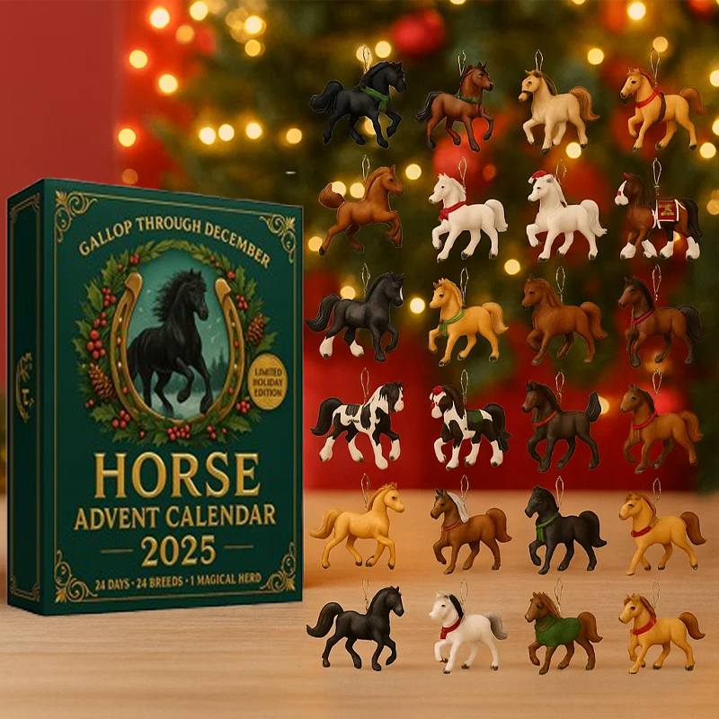 🐎Horse Advent Calendar 2025🎄✨ - 3D Handmade Horse Doll(24Pcs)