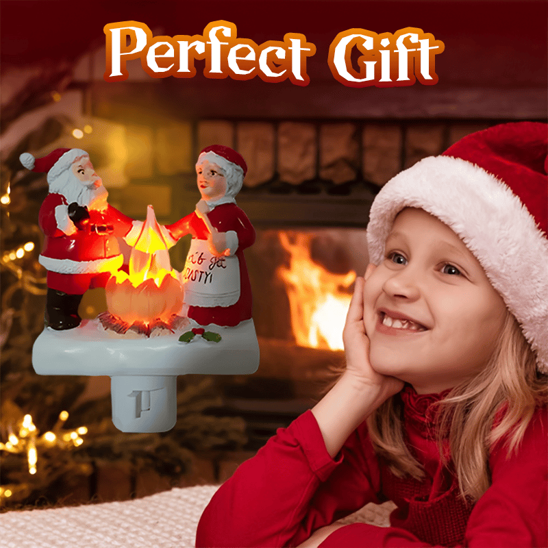 🔥🎅Santa Campfire Flickering Night Light