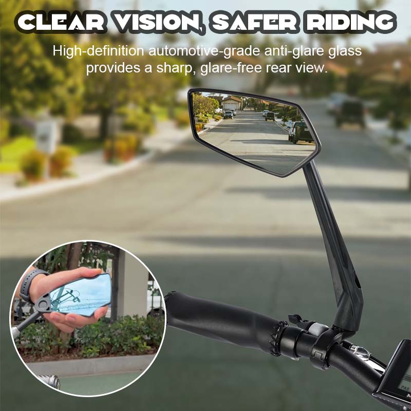 🚴♂️360° Bike Mirror – Anti-Glare Wide View