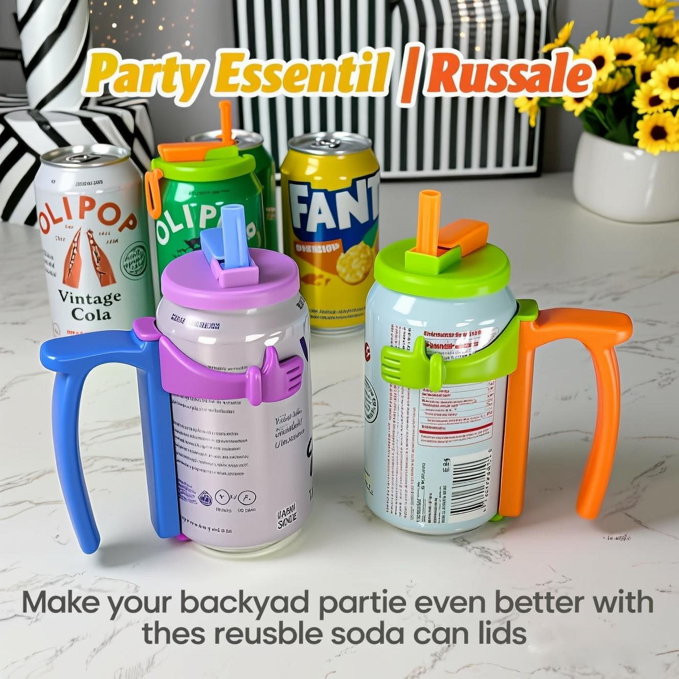 Soda Can Lids and Holders for 12oz Cans
