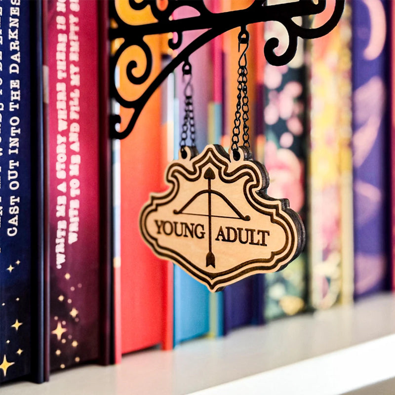 📚 Book Nook Tavern Signs – Hanging Genre Labels