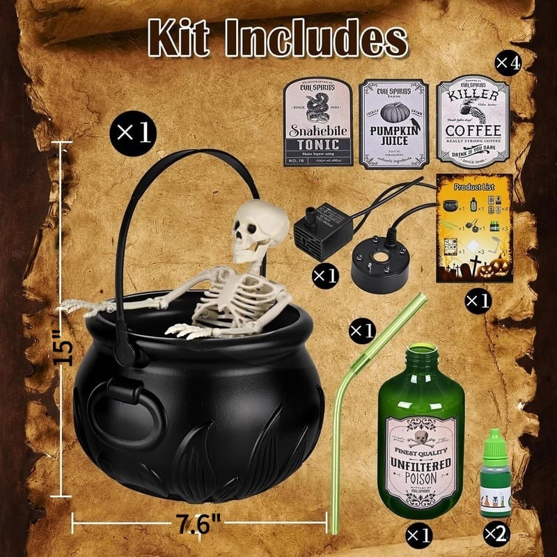 🔥Super Sale 49% OFF👍🏻 Witch's Misty Brew Floating Cauldron