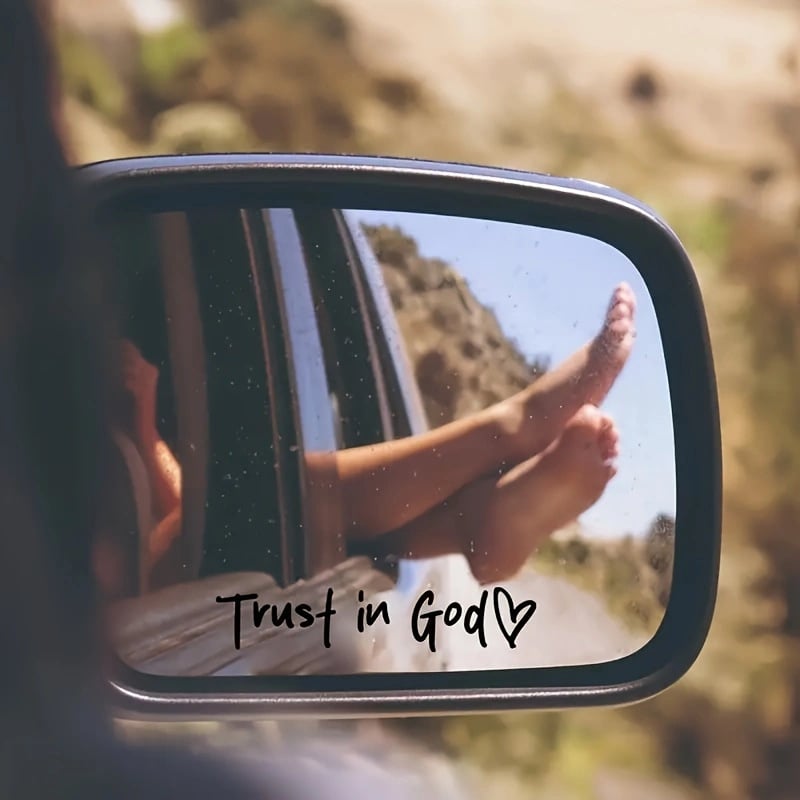 2PCS Car Rearview Mirror Sticker