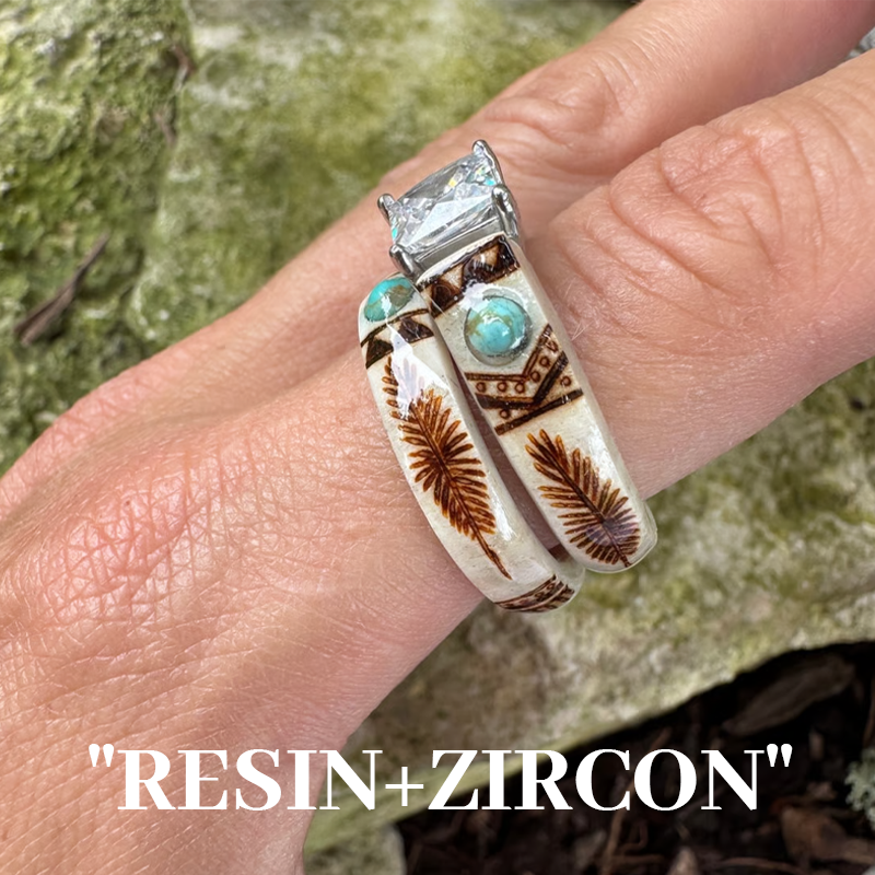 🔥LAST DAY 49% OFF💍Hand Carved Antler Ring🌏Made From Natural Shed Antlers