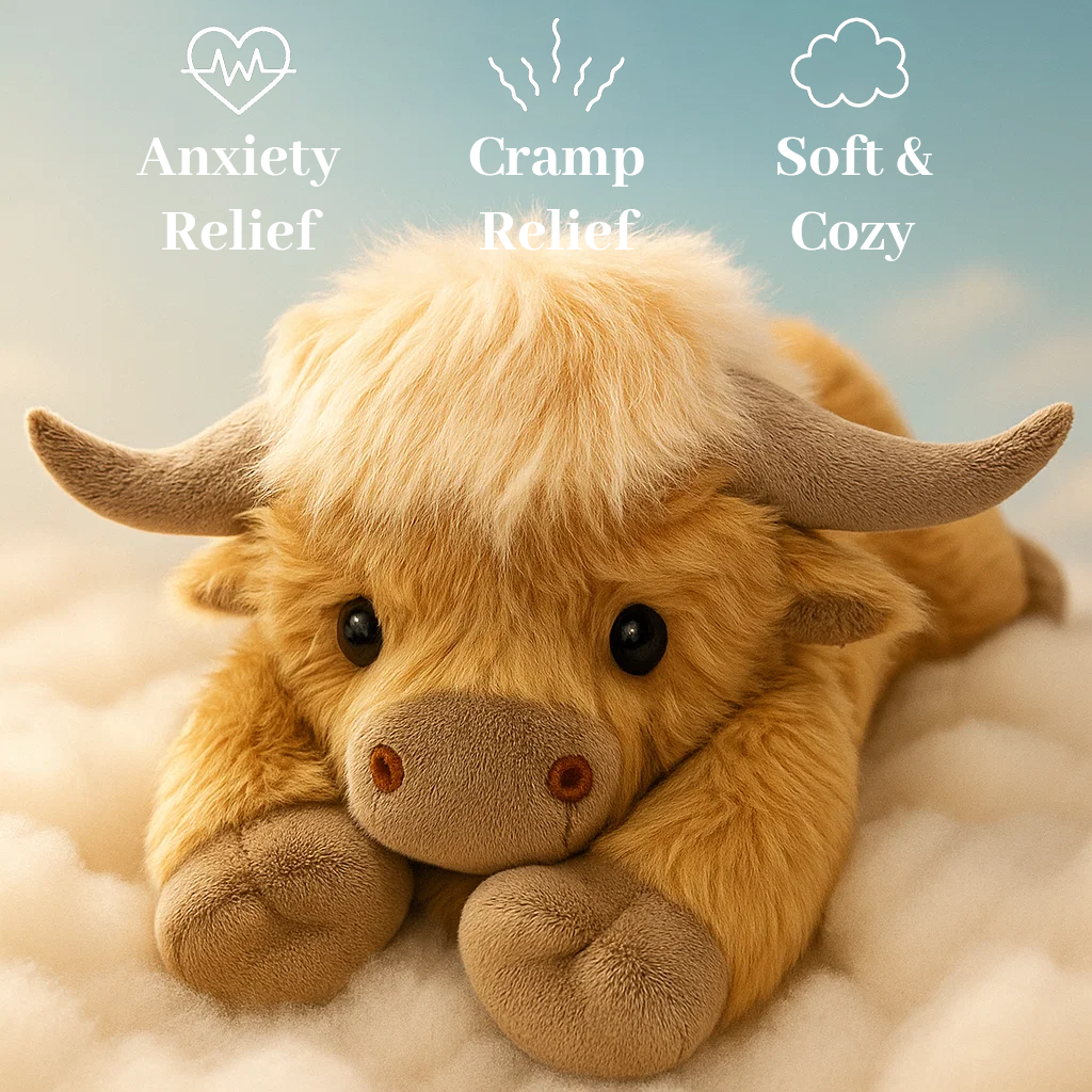 🔥 Last Day 49% OFF 🎁Cute Cartoon Highland Cow Cuddly Toy