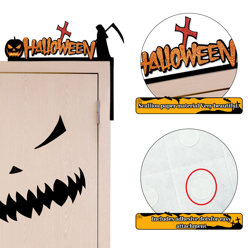 🔥🕷️ Halloween Door Frame Decorations