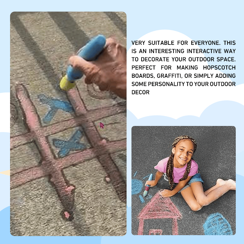 ๐ Sidewalk Chalk Paint Brush Set