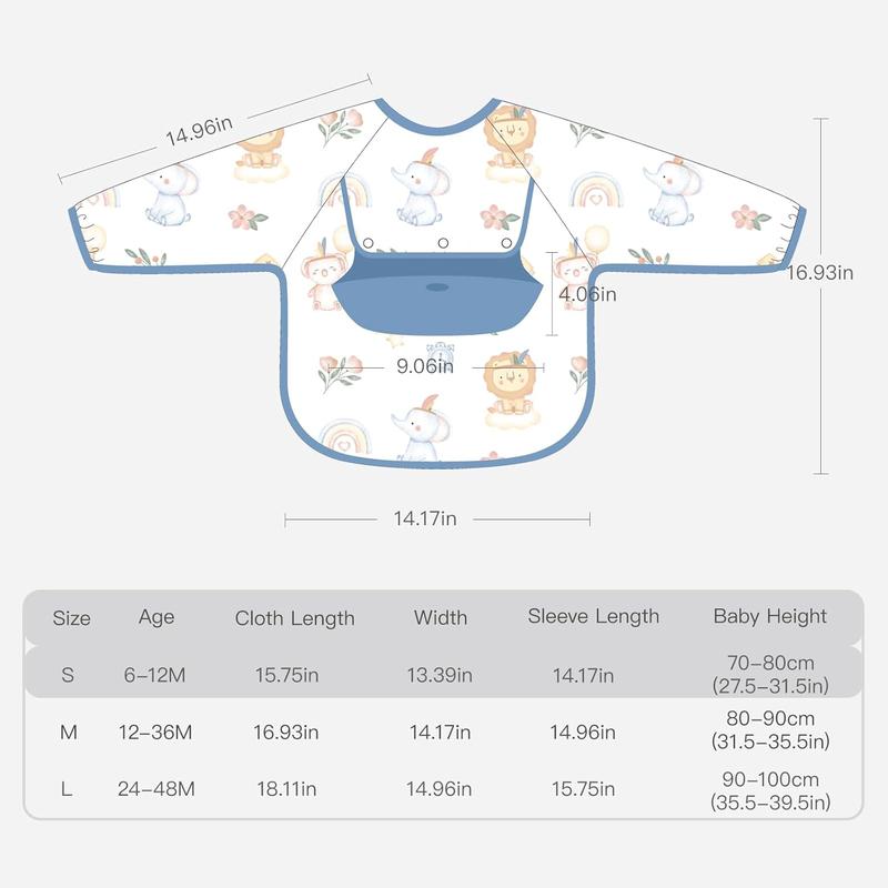 🔥Mess-Free Baby Bib with Silicone Catcher