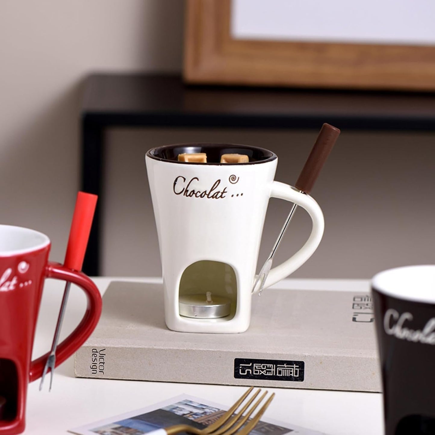 🔥LAST DAY SALE 49% OFF✨Chocolate Fondue Mug Set