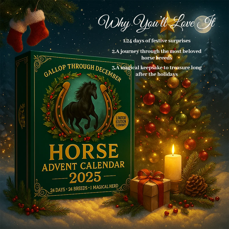 🐎Horse Advent Calendar 2025🎄✨ - 3D Handmade Horse Doll(24Pcs)