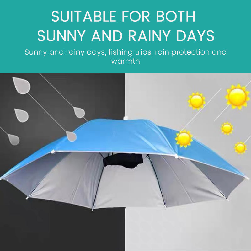 🔥Hands-Free Wearable Sun & Rain Umbrella Hat