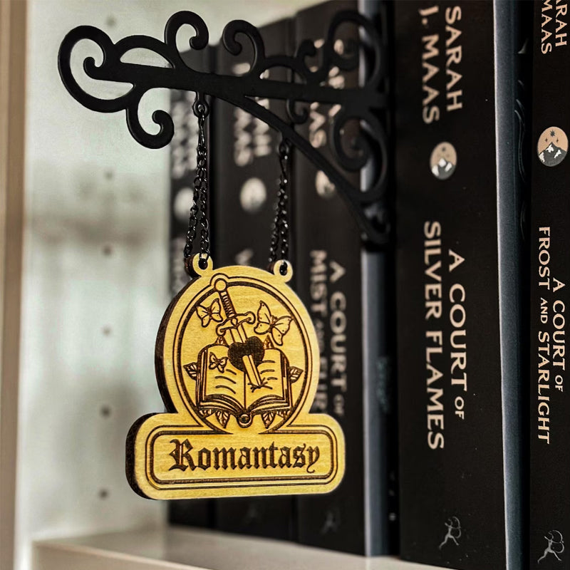 📚 Book Nook Tavern Signs – Hanging Genre Labels