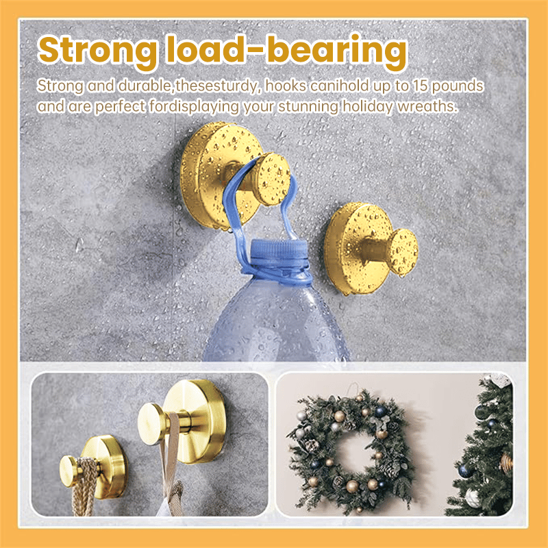 ✨🎄Punch-Free Suction Cup Wreath Hook