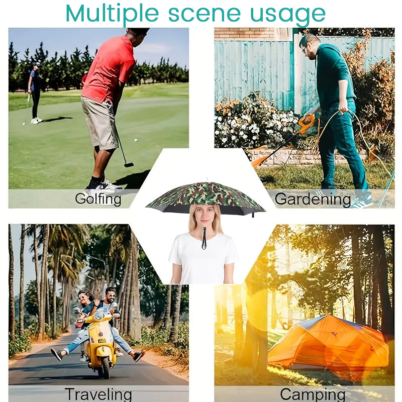 🔥Hands-Free Wearable Sun & Rain Umbrella Hat