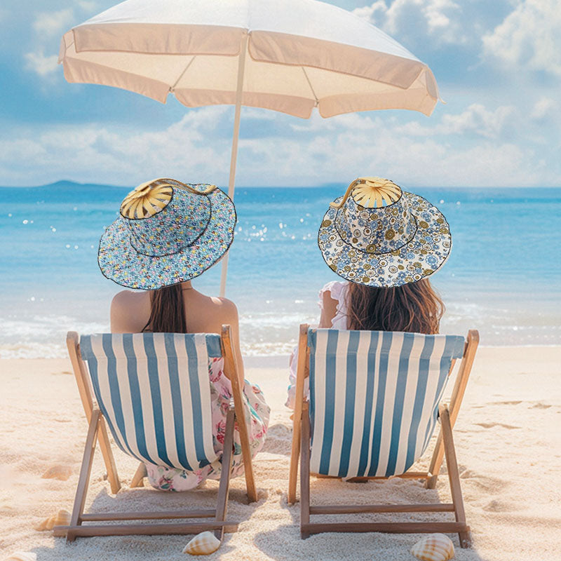 Folding Bamboo Fan Hat