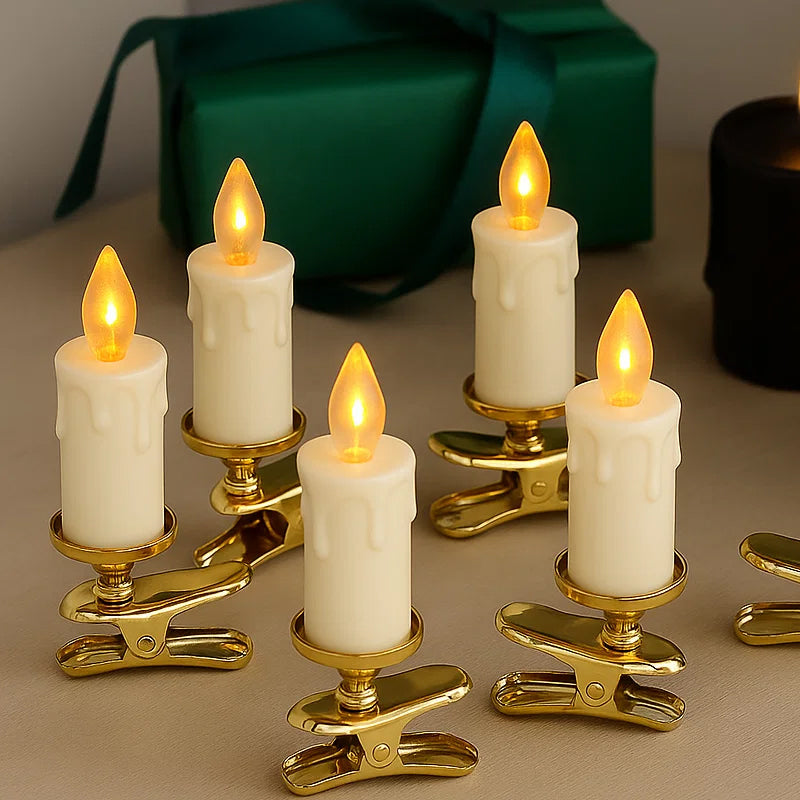 🔥LED Cone-Shaped Festival Clip Candle