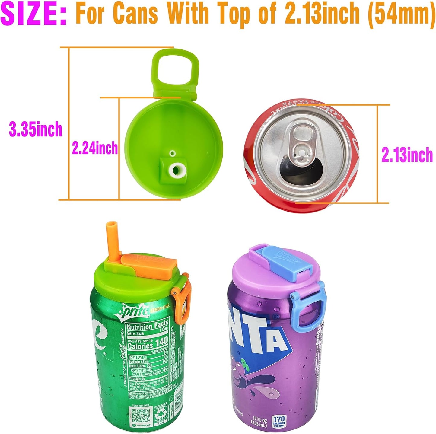 Soda Can Lids and Holders for 12oz Cans
