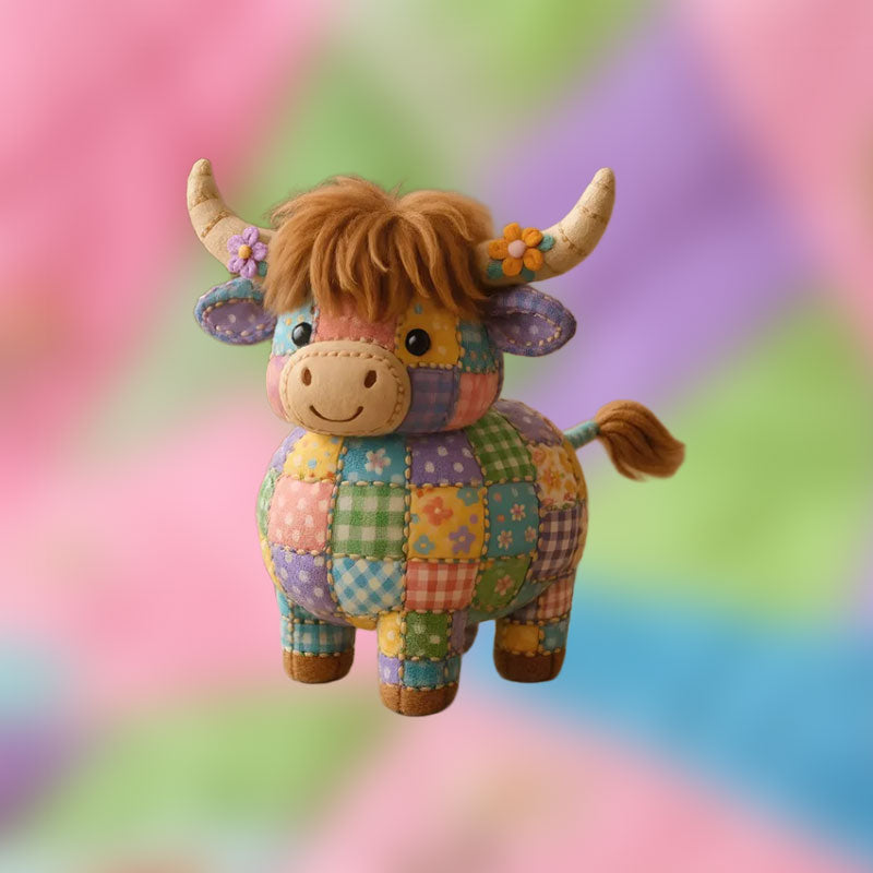 🔥BUY 2 SAVE 10%🐮Hand-Patchwork Highland Cattle Ornament