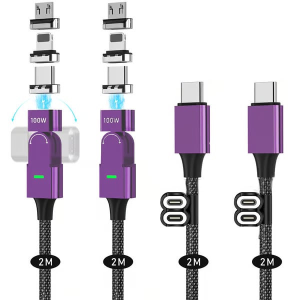 ๐ Magic Spin Cable - Fast Charging for MobilePhones and Electronics