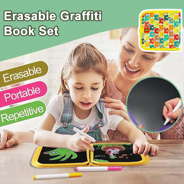🔥🌱Reusable & Eco-Friendly Doodle Book Set