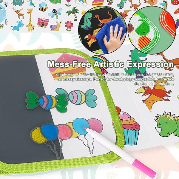 🔥🌱Reusable & Eco-Friendly Doodle Book Set