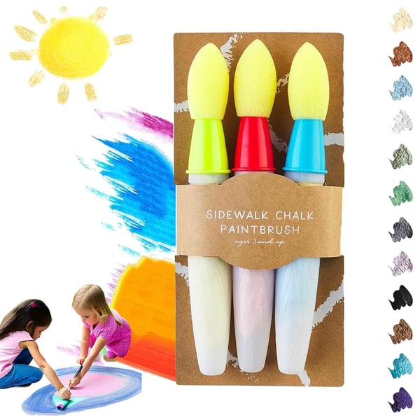 ๐ Sidewalk Chalk Paint Brush Set