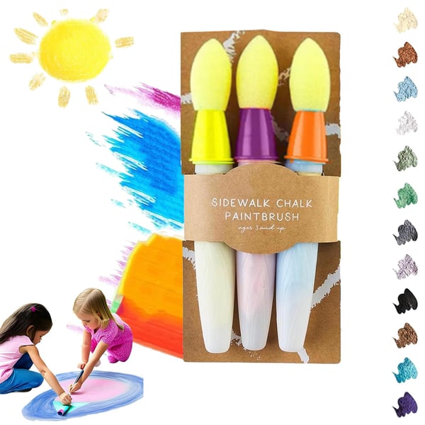 ๐ Sidewalk Chalk Paint Brush Set