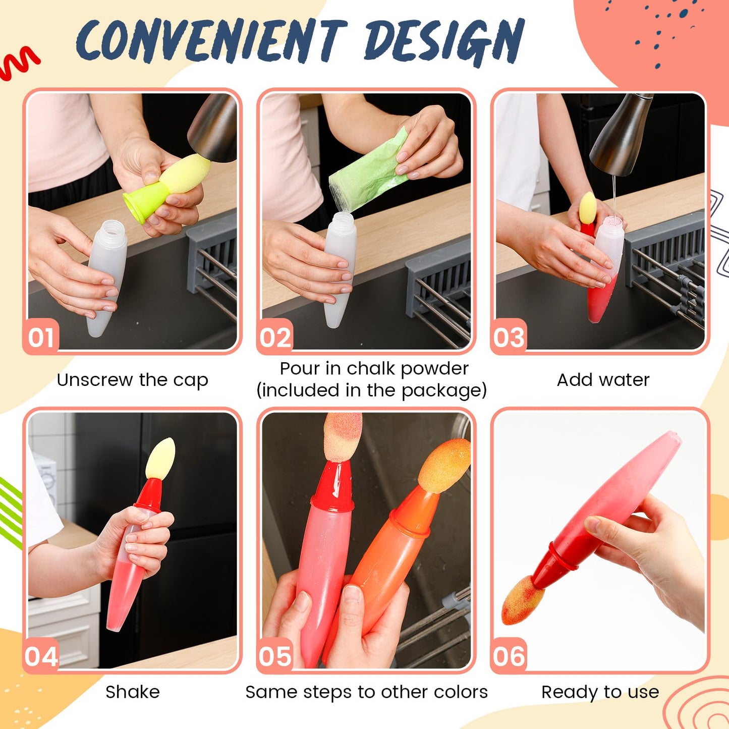 ๐ Sidewalk Chalk Paint Brush Set