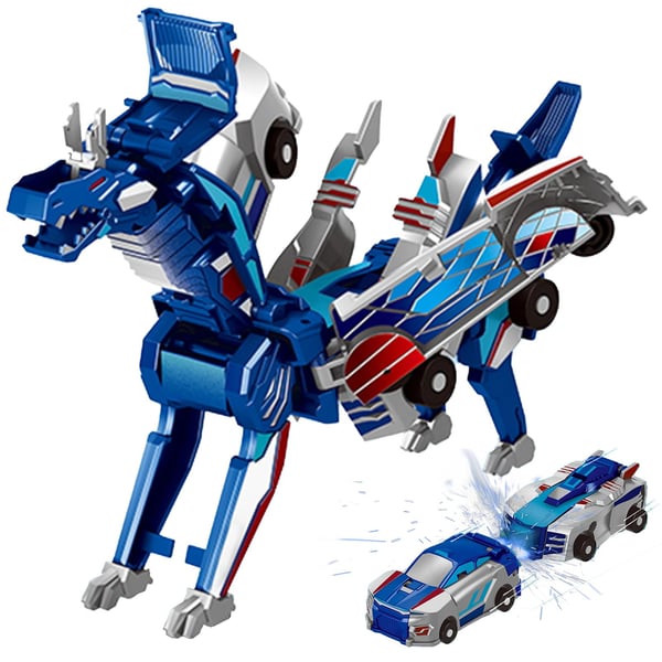 💥 2 In 1 Collision Transforming Dinosaur Car Toy
