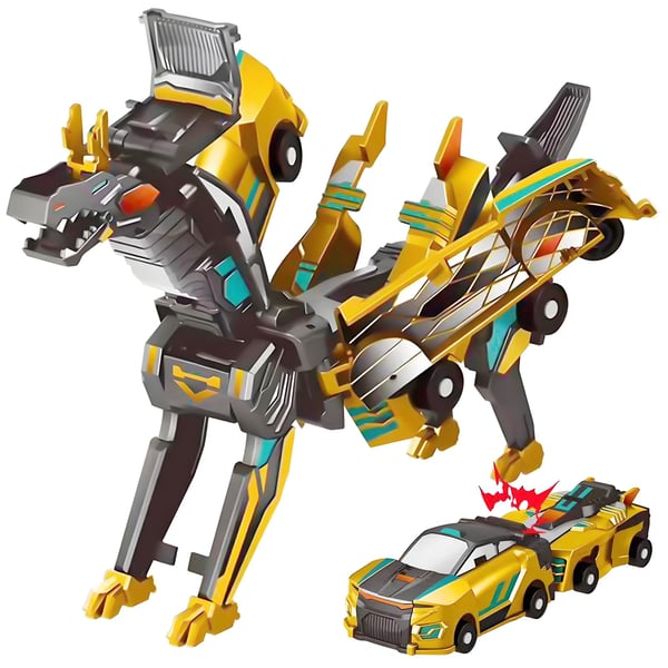 💥 2 In 1 Collision Transforming Dinosaur Car Toy