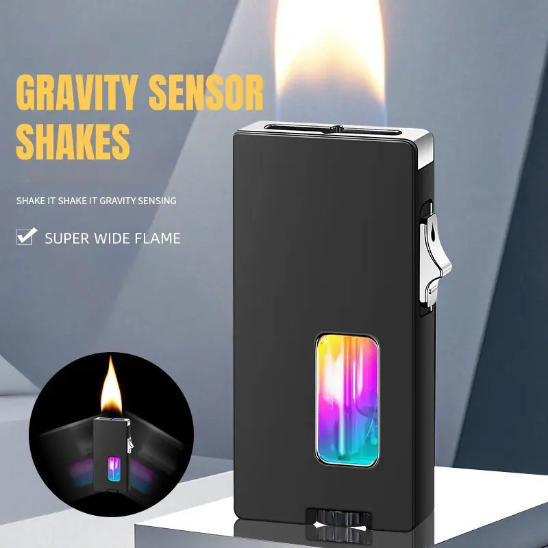 🔥7-Hole Windproof Butane Lighter with Safety Lock