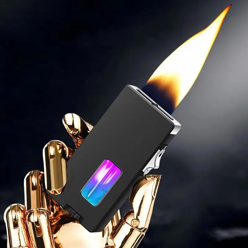 🔥7-Hole Windproof Butane Lighter with Safety Lock