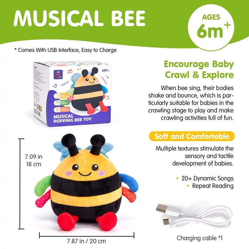 🐝🎶 Bouncing Musical Dancing Bee
