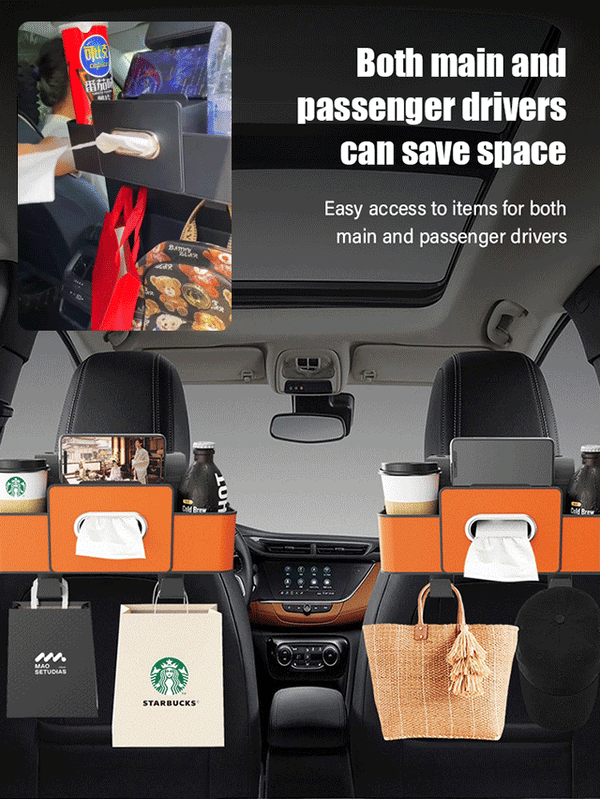 🔥Car Multi-Function Backrest Storage Box