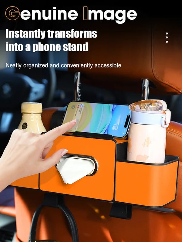 🔥Car Multi-Function Backrest Storage Box