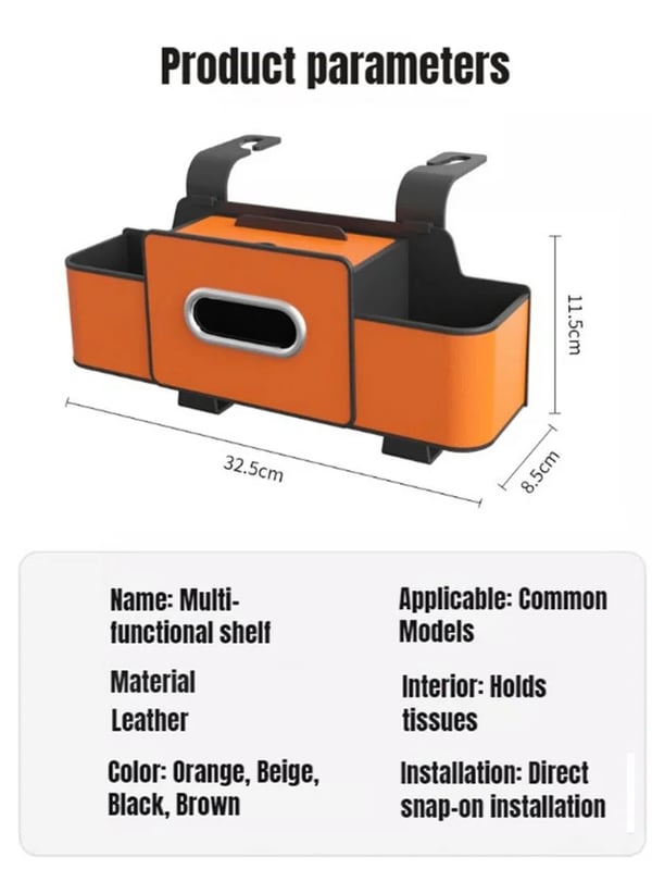 🔥Car Multi-Function Backrest Storage Box