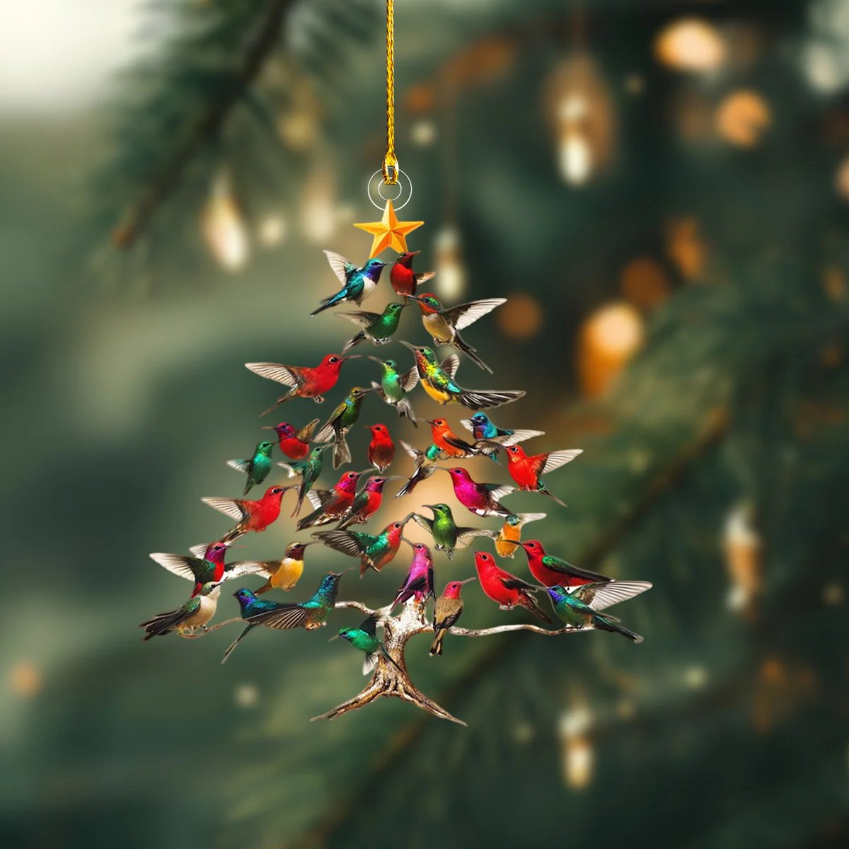 🐦🎄Hummingbird Christmas Ornament