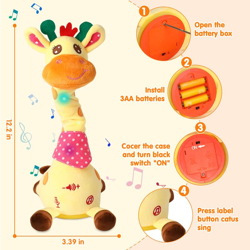 🎉 Musical Giraffe Toy – Sings, Dances & Talks!🎵