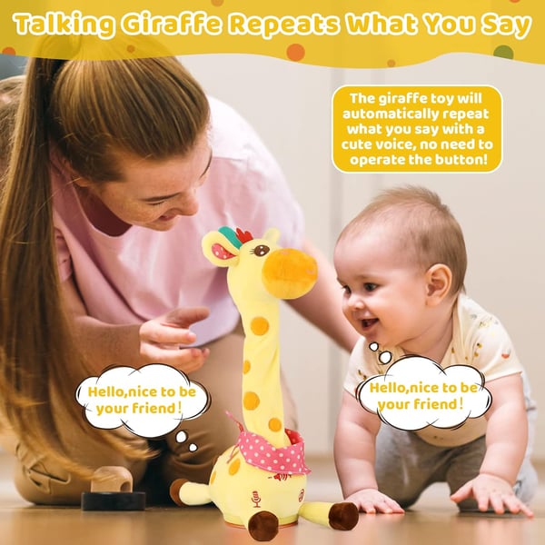 🎉 Musical Giraffe Toy – Sings, Dances & Talks!🎵