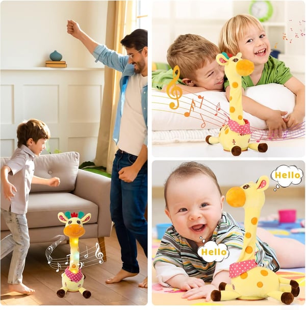 🎉 Musical Giraffe Toy – Sings, Dances & Talks!🎵