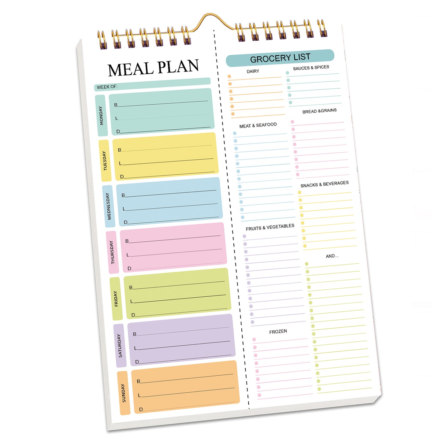 🔥Magnetic Weekly Meal Planner