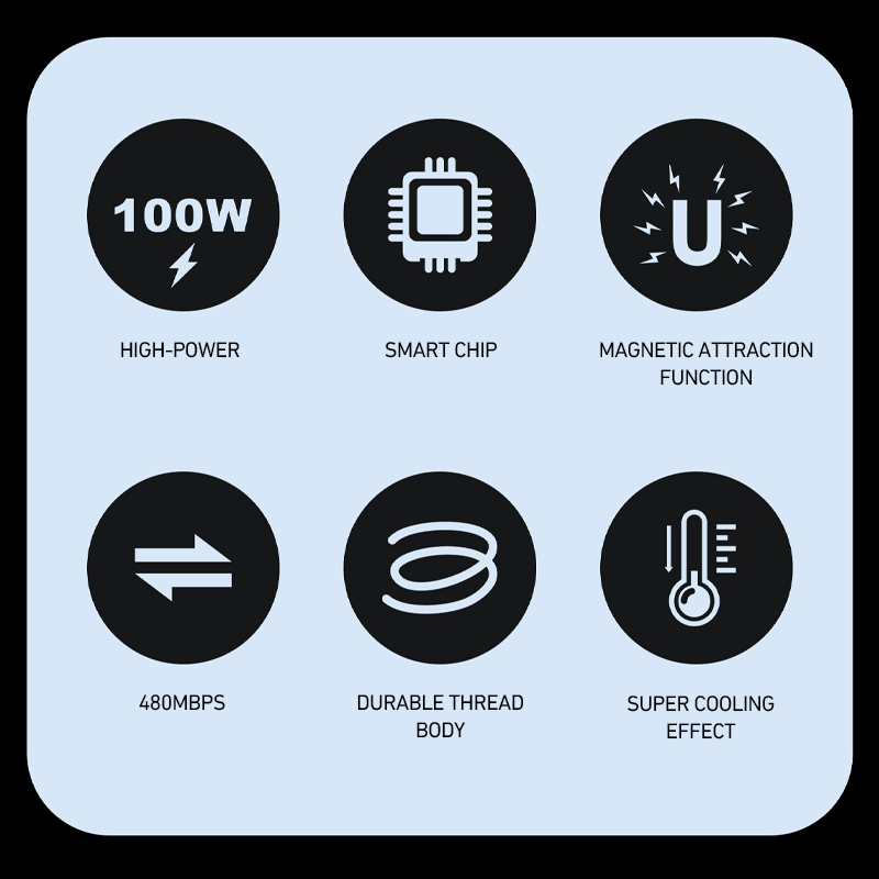 ๐ Magic Spin Cable - Fast Charging for MobilePhones and Electronics