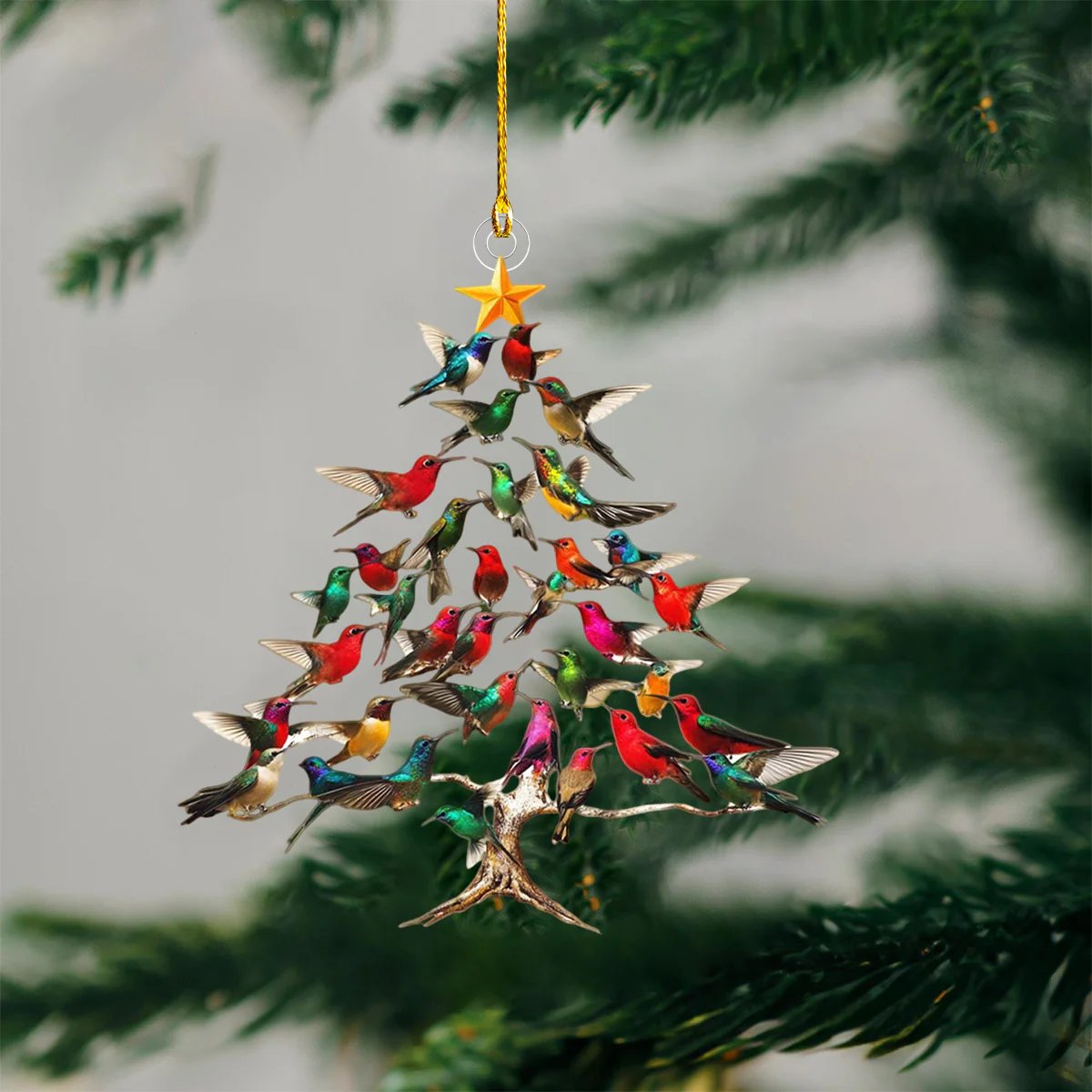 🐦🎄Hummingbird Christmas Ornament