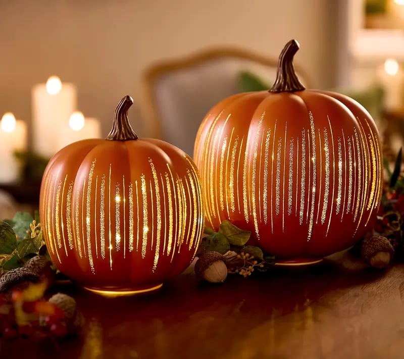 🔥Summer Hot Sale 49% OFF👍🏻 Valerie Glowing Starry Night Pumpkin