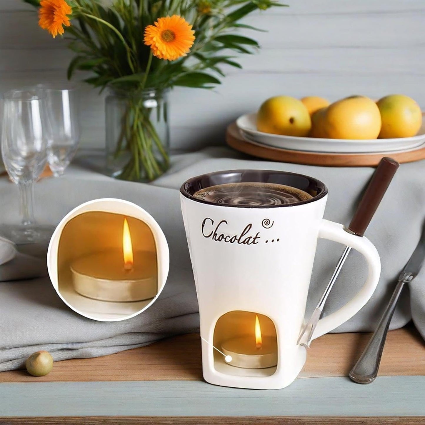 🔥LAST DAY SALE 49% OFF✨Chocolate Fondue Mug Set